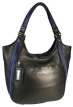 Кожаная сумка Eleganzza, цвет: черный/синий Z21 - 6837 2009 г инфо 5366w.