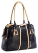 Кожаная сумка Eleganzza, цвет: черный+бежевый Z20 - 3649M 2010 г инфо 6943w.