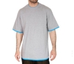 Футболка 4thes3ts двухцветная 4T_2COLOR_TALL_TEE_GREY-TURQUOISE 2010 г инфо 7879y.